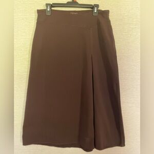 Athleta Ladies A-line Pull-on Skirt Large Tall Brown